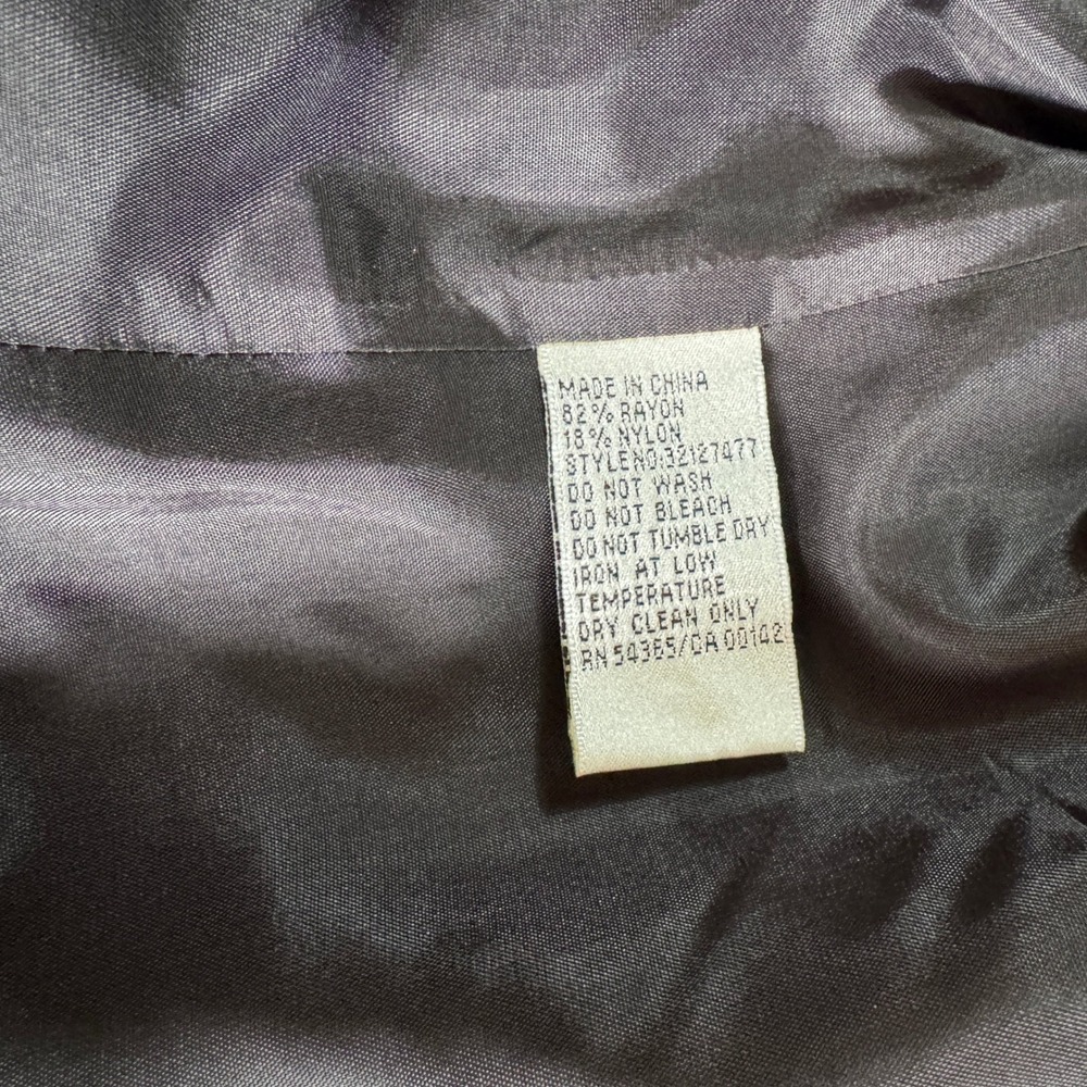 Nygard Black Velvet Ruffle Trim Blazer Jacket Womens 10 Gothic Dark Romance NWT - Picture 10 of 15